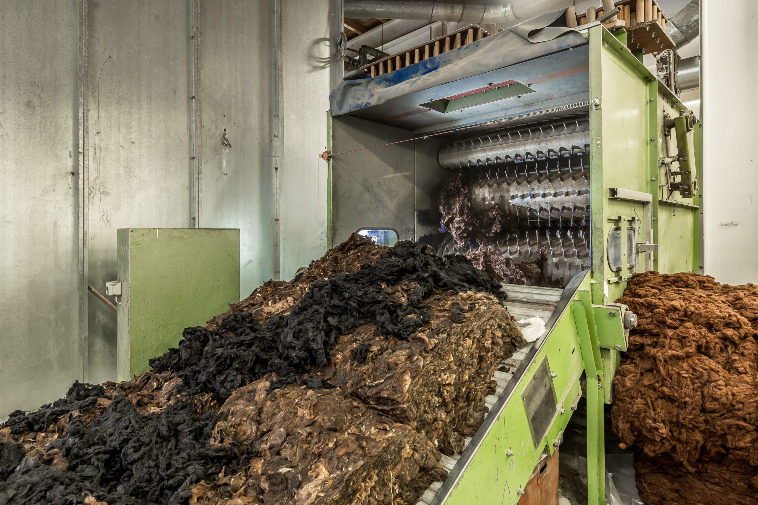 Wolle in der Naturfarbe braun